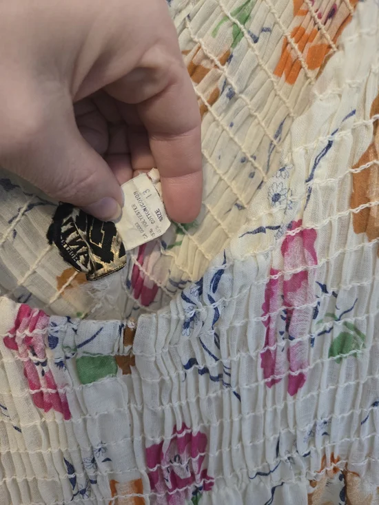 Pantel Montreal Vintage Floral Maxi Dress Size 13 Boho Cottagecore Smocked Bust - Picture 7 of 12